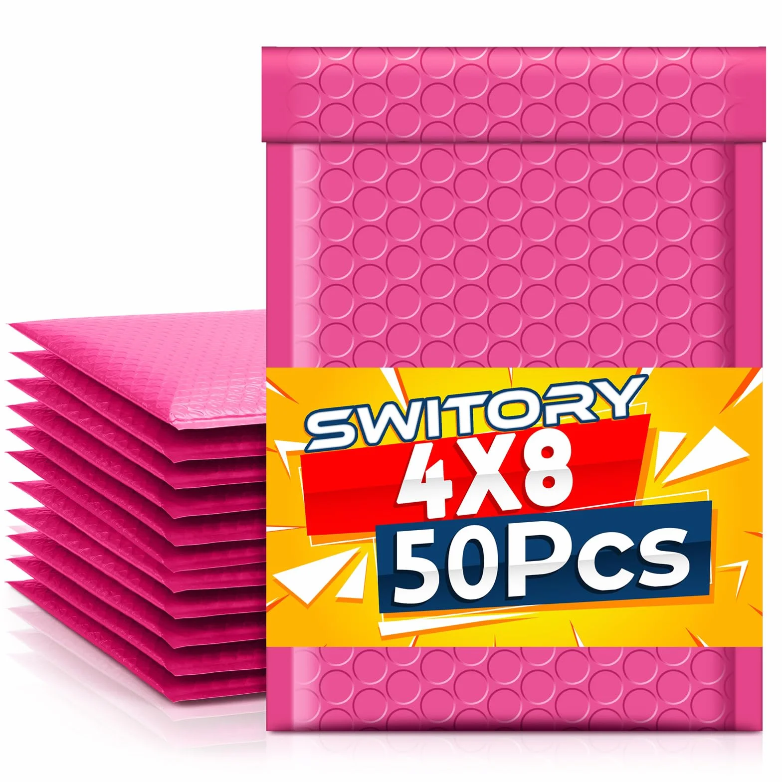 Sobres de burbujas de polietileno 10,2 x 17,7 cm 4 x 7 pulgadas a granel para envío embalaje correo