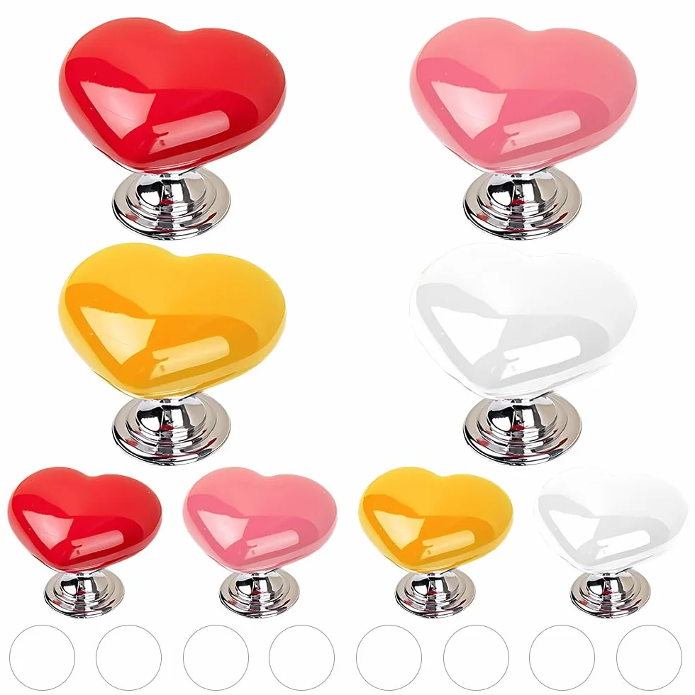 8 Piezas Botones de Descarga de Inodoro, Botón De Tanque De Inodoro, Botón de Presión de Inodoros, Ayuda a la Descarga de Repuesto para Arte de Uñas Largas, para Inodoros y Tanque (4 colores)