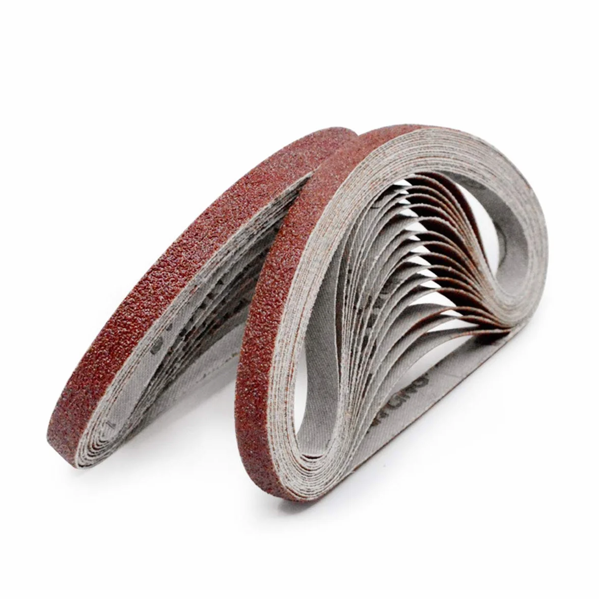 Bandas de lijado de 3/8 x 13, correa lijadora de aire de óxido de aluminio de grano 40, paquete de 24