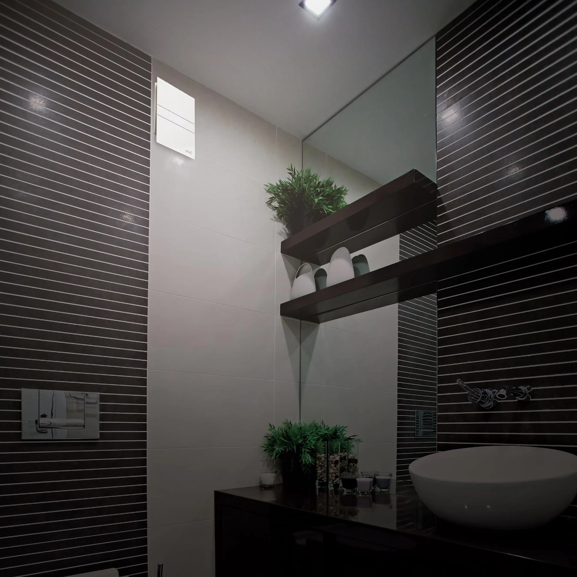 Cata | Extracto de Baño | Modelo E-100 G | Potencia de Absorción 8 W | Extractor Baño Silencioso | 230 V | Velocidad 2600 r.p.m | Color Blanco |