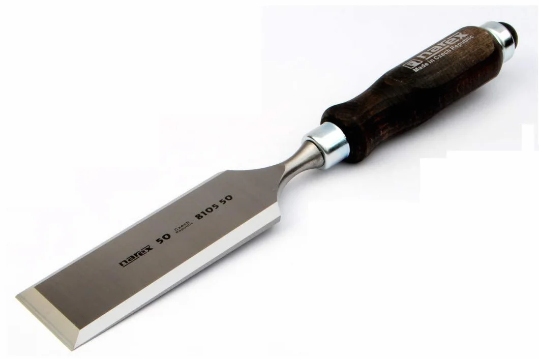 Narex Cincel para piercing plano con agarre oscuro, 50 mm