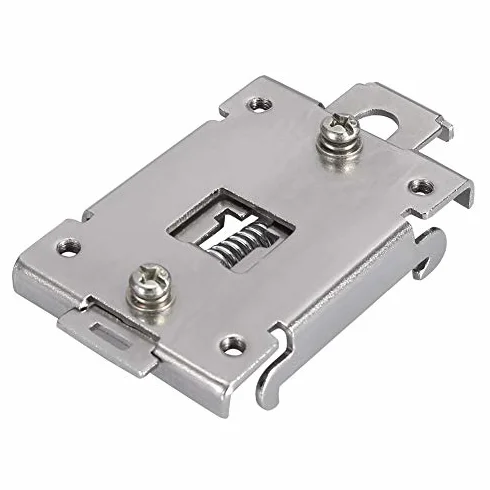 1Pcs 35Mm Din Rail Fixed, Teltonika Din Rail Kit Din Rail Mounting Bracket Solid State Relay Clip Clamp With 2 Mounting Screws