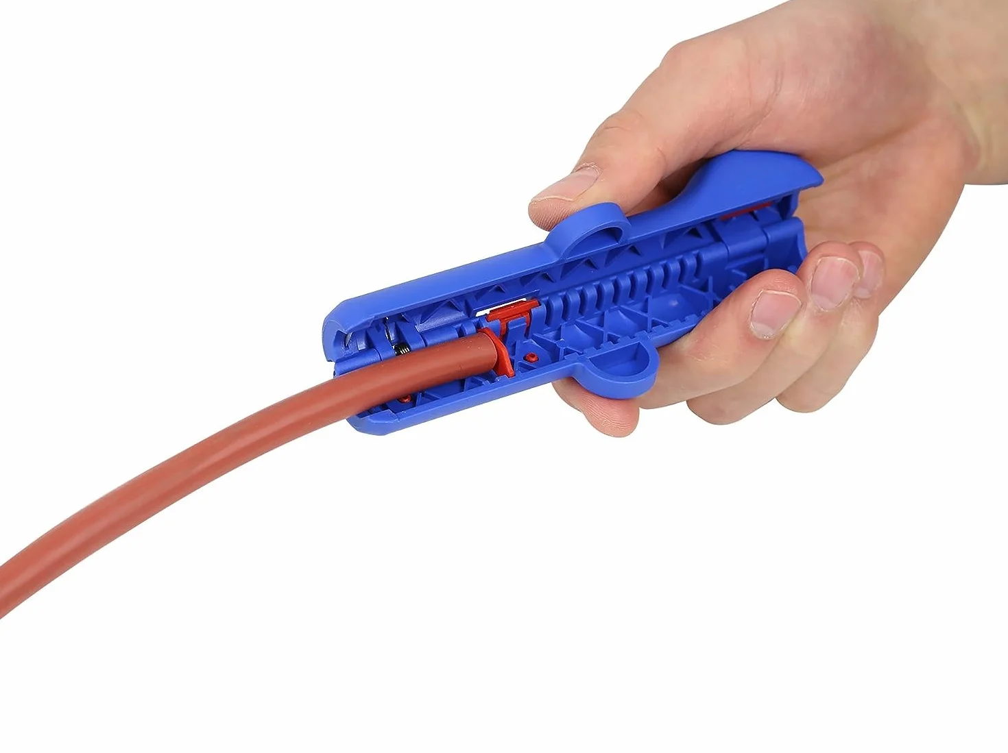 WEICON TOOLS Pelador de Cable Redondo No. 13 | Rango de trabajo 8-13 mm Ø | Pelado de cables de datos y cables de red