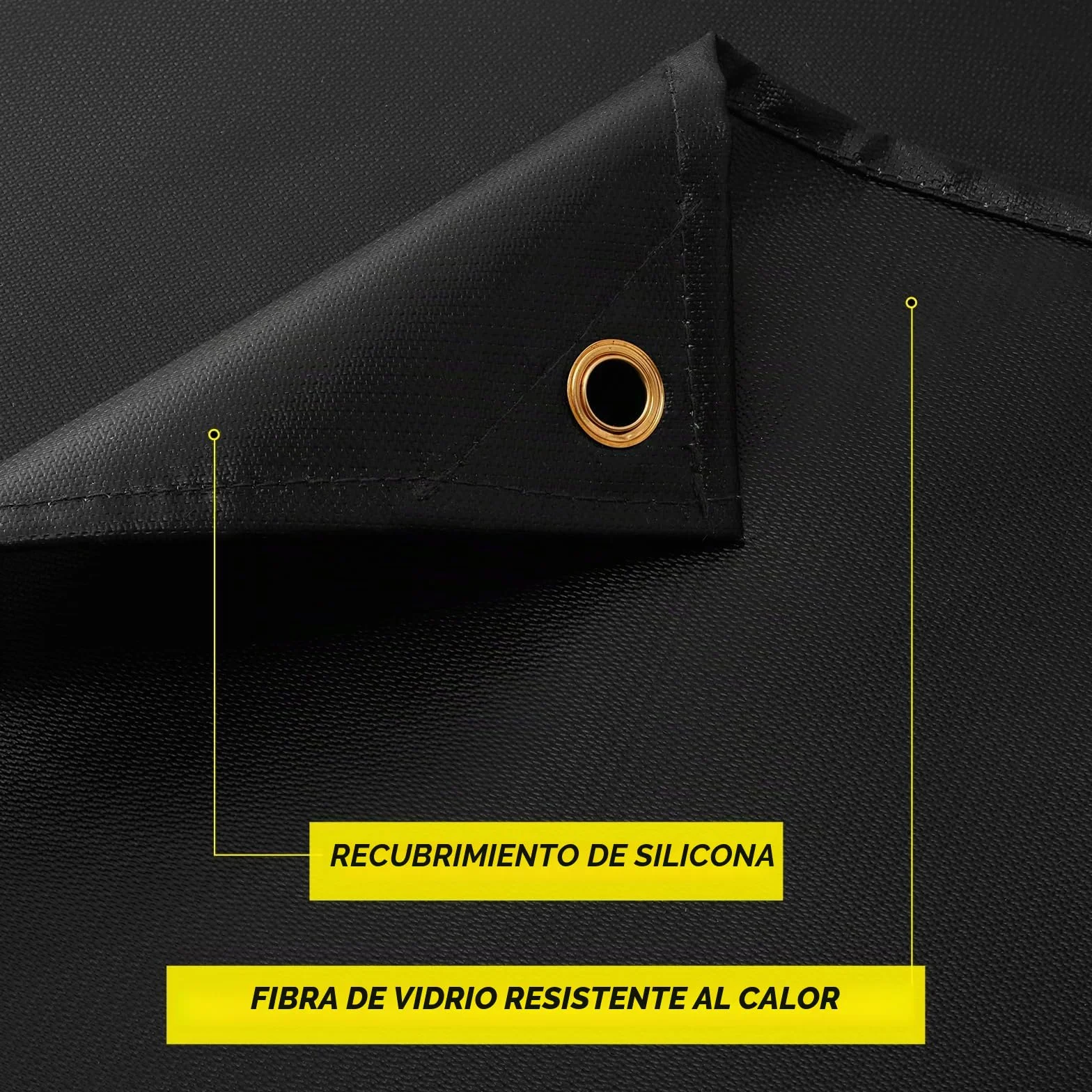 Manta de soldadura ignífuga 120x180 cm, manta ignífuga de fibra de vidrio recubierta de silicona, diseñada para uso doméstico y exterior, para soldadura profesional y resistente