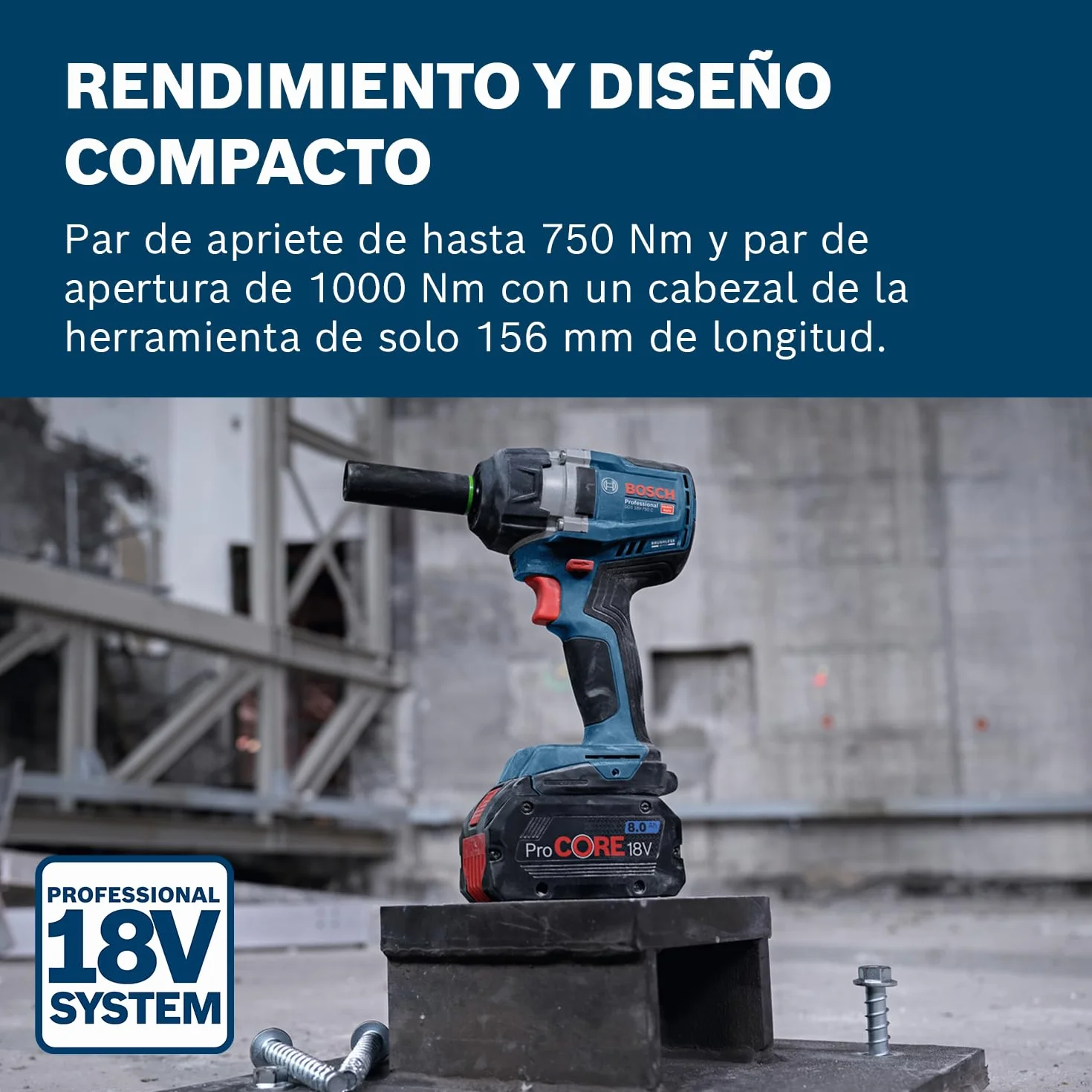 Bosch Professional 18V System atornillador de impacto a batería GDS 18V-750 C (incl. módulo Connectivity GCY42, L-BOXX, sin batería/cargador)
