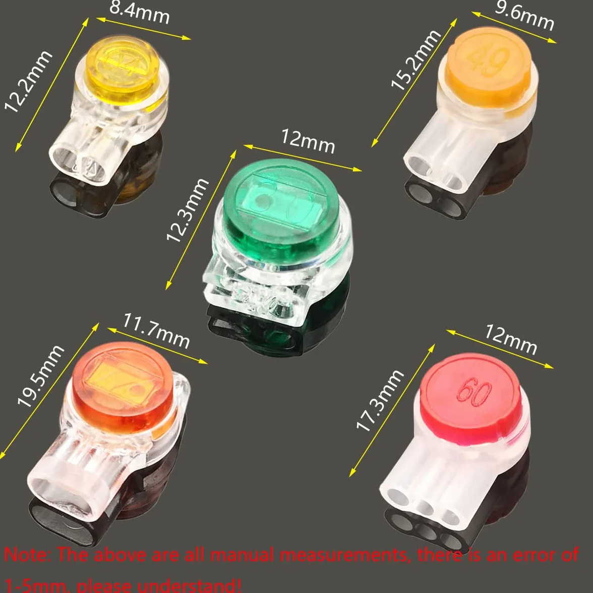CTRICALVER Conectores de Cable UY UY2 UR UR2 UG 174 Piezas