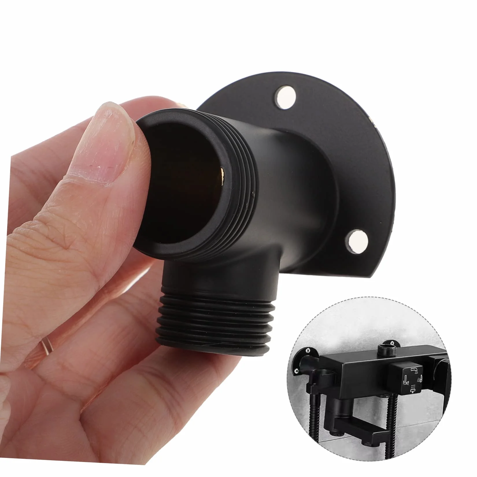 Uonlytech adaptador grifo ducha pared conector manguera montaje superficie kit instalación