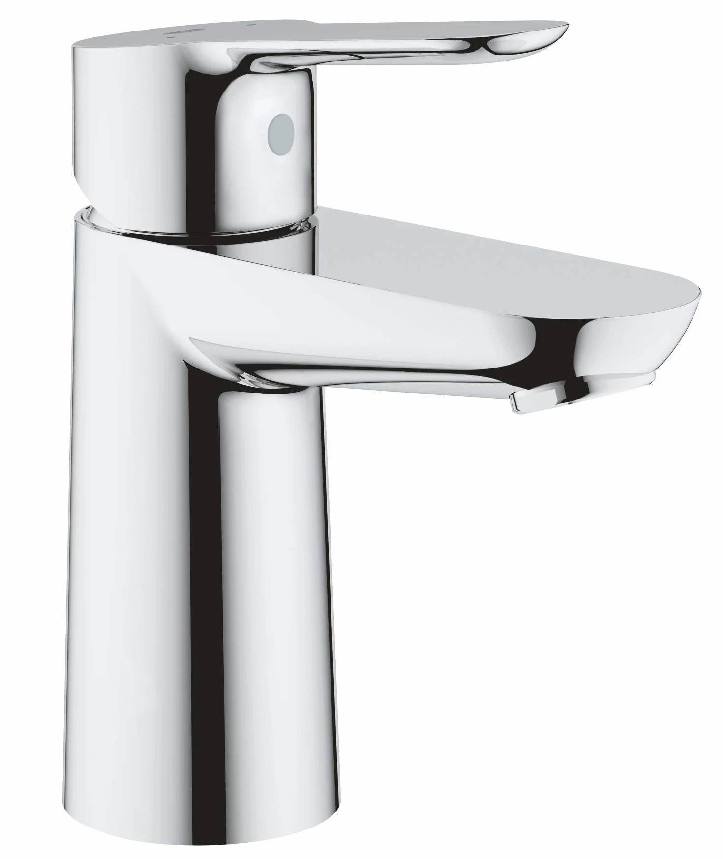 Grohe Start Edge- Grifo de lavabo monomando (vaciador automático, menor consumo de agua, instalación rápida, altura 147mm), cromo, 23344000