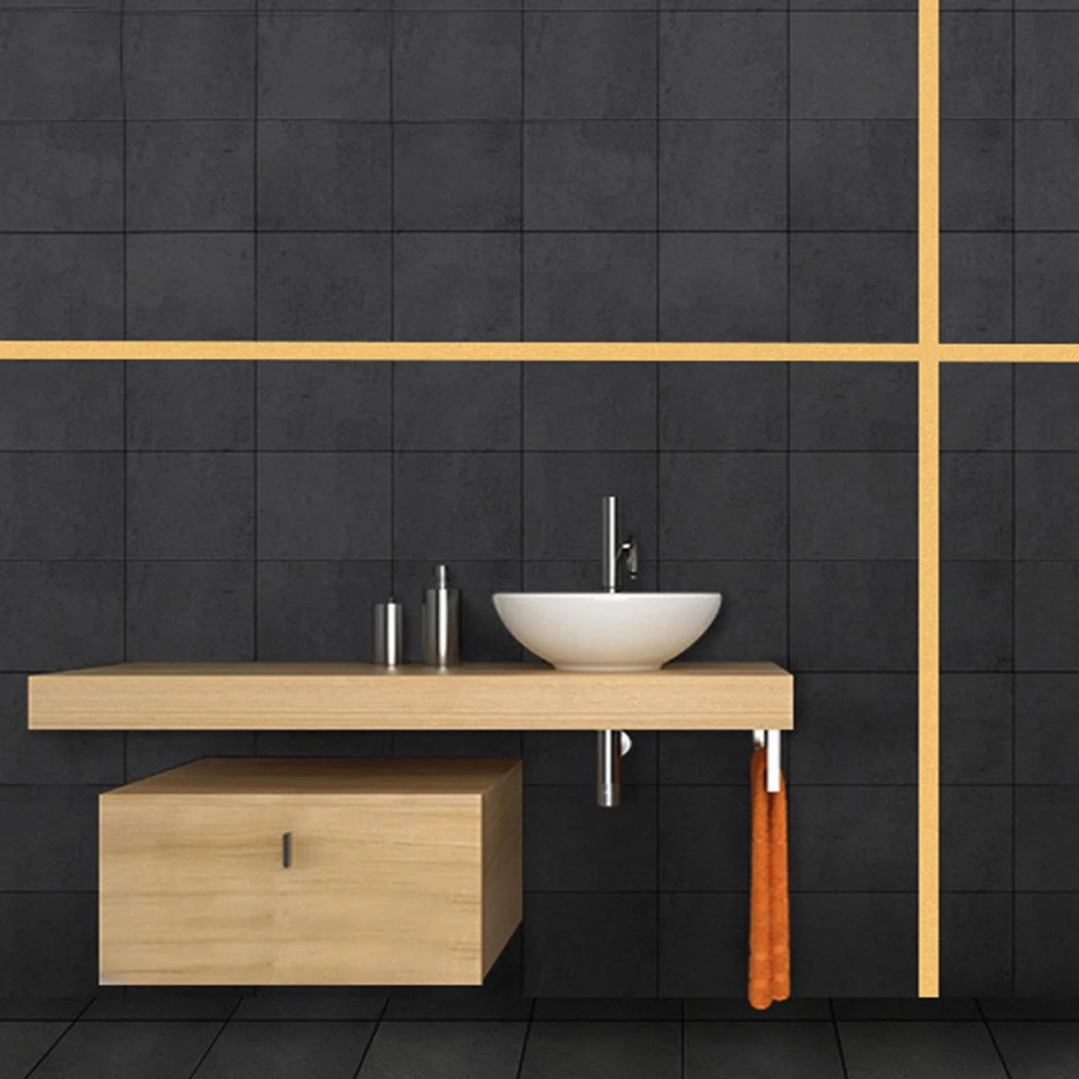 Molduras de pared doradas metalizadas 5m x 1cm acero inoxidable diseño despegar y pegar