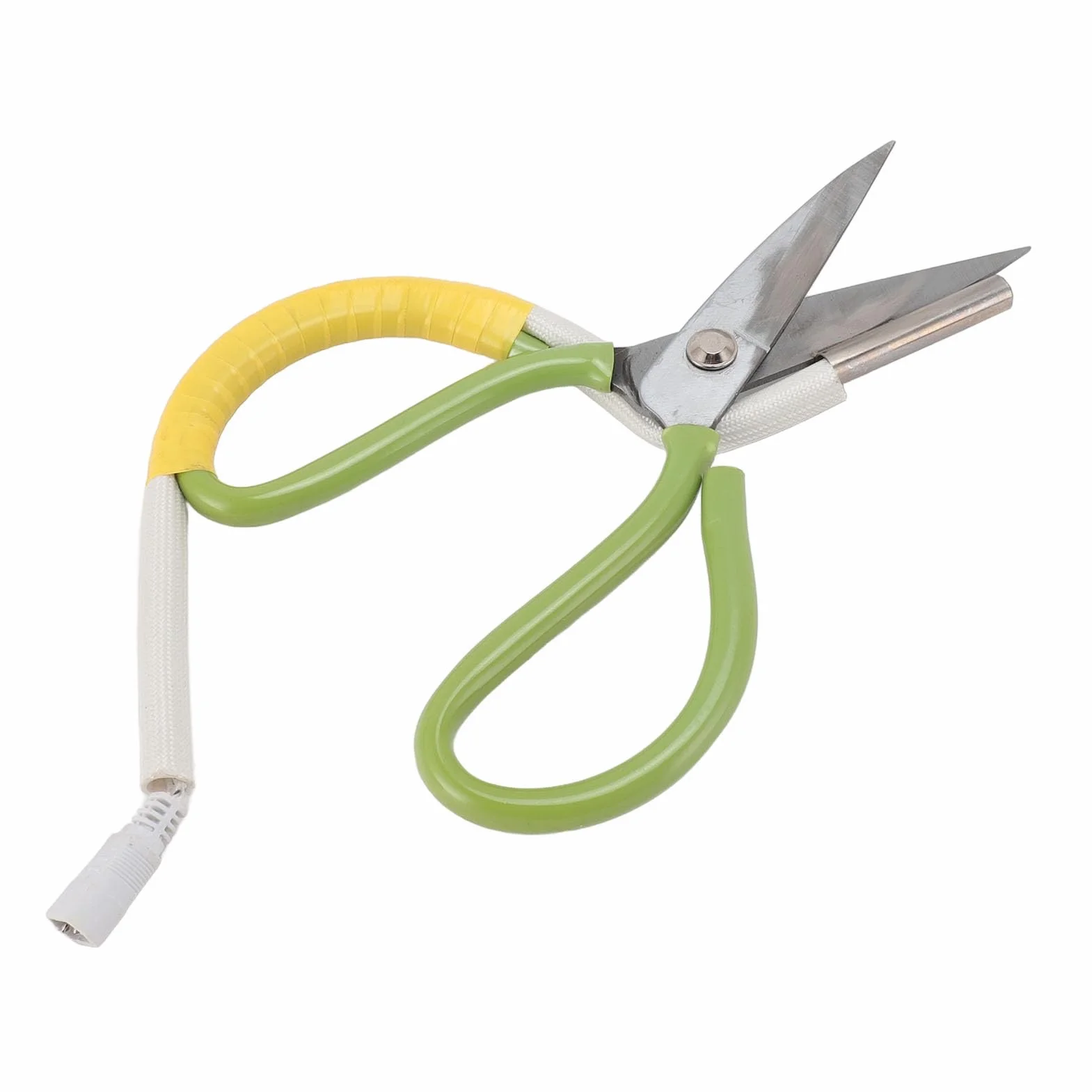 Tijeras para Tubos Calentadas, Tijeras Calefactoras Eléctricas con Hoja de Acero de 220 V para la Industria de la Confección Electrónica (Enchufe europeo AC220V 8A)