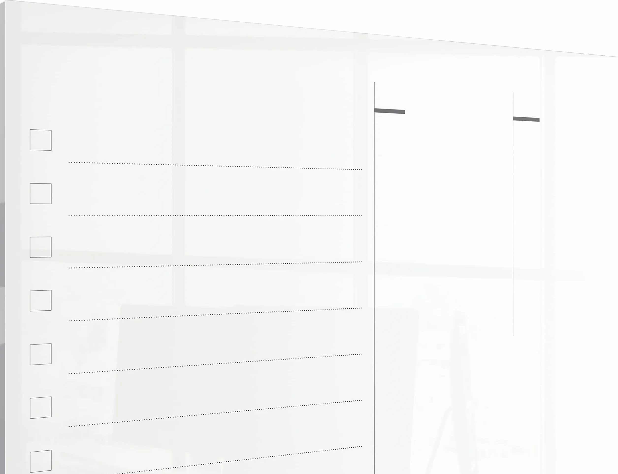 Nobo Pizarra Magnética de Cristal 430x560mm Semanal Sin Marco Oficina Casa