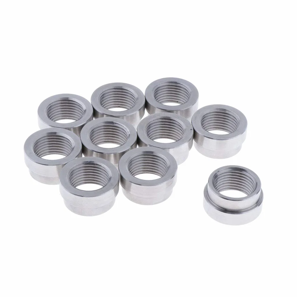B Baosity 10 Piezas Tuercas De Rosca Para Soldar Con Sonda Universal Lambda M18x1.5