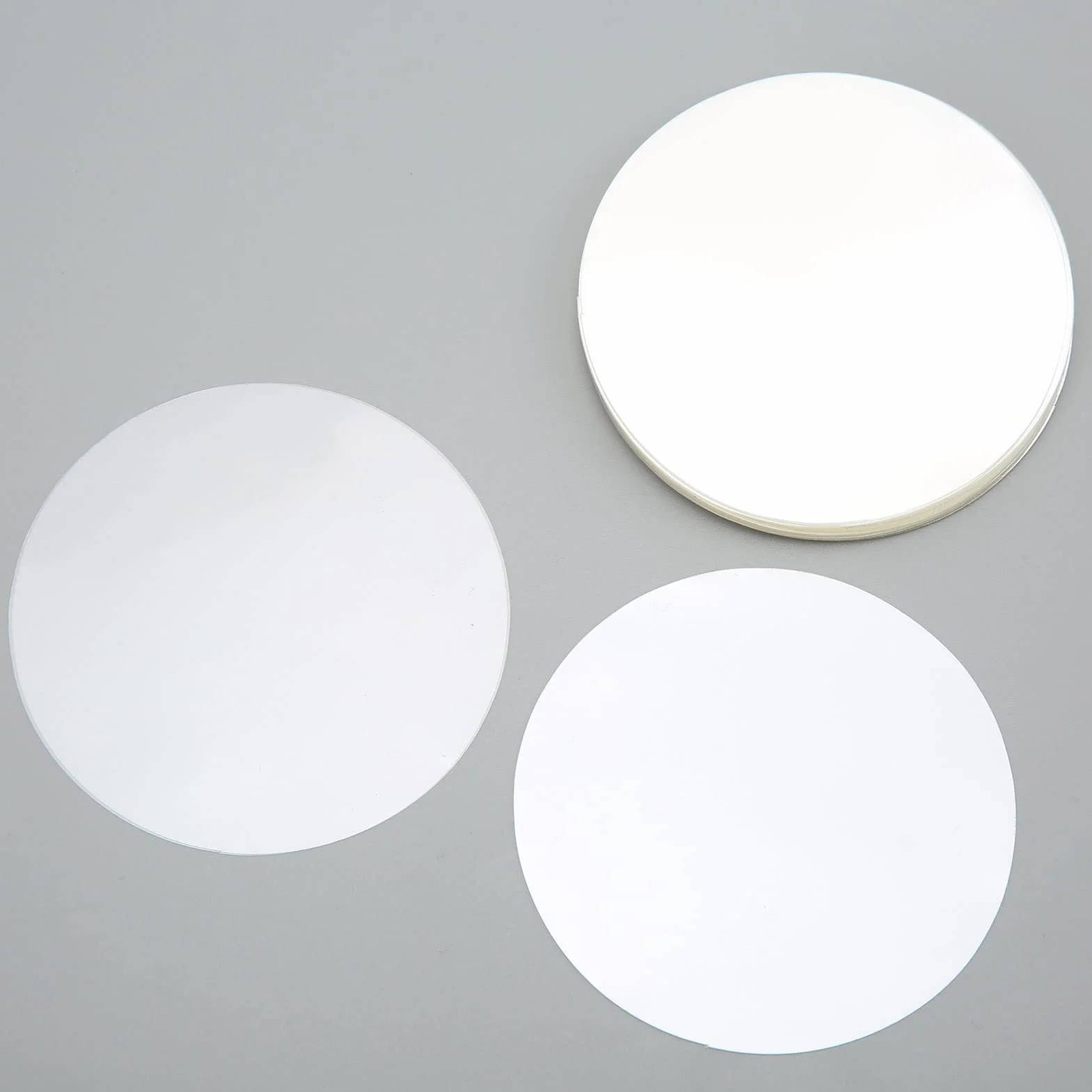 Película Transparente, Película de Insignia de 100 Piezas para Botón de Insignia Redonda, Película Protectora de Insignia Transparente para Fabricante de Botones de Bricolaje Sellos(58mm/2.3in)