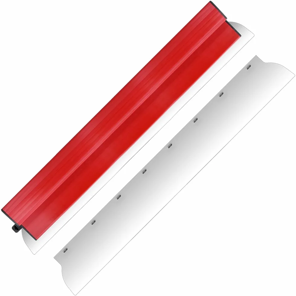 Hoja de desnatado de paneles de yeso de 80 cm, espátula de alisado de paneles de yeso de acero inoxidable para acabado de hormigón, herramienta de mano, espátula de alisado de pared, tablero de yeso,