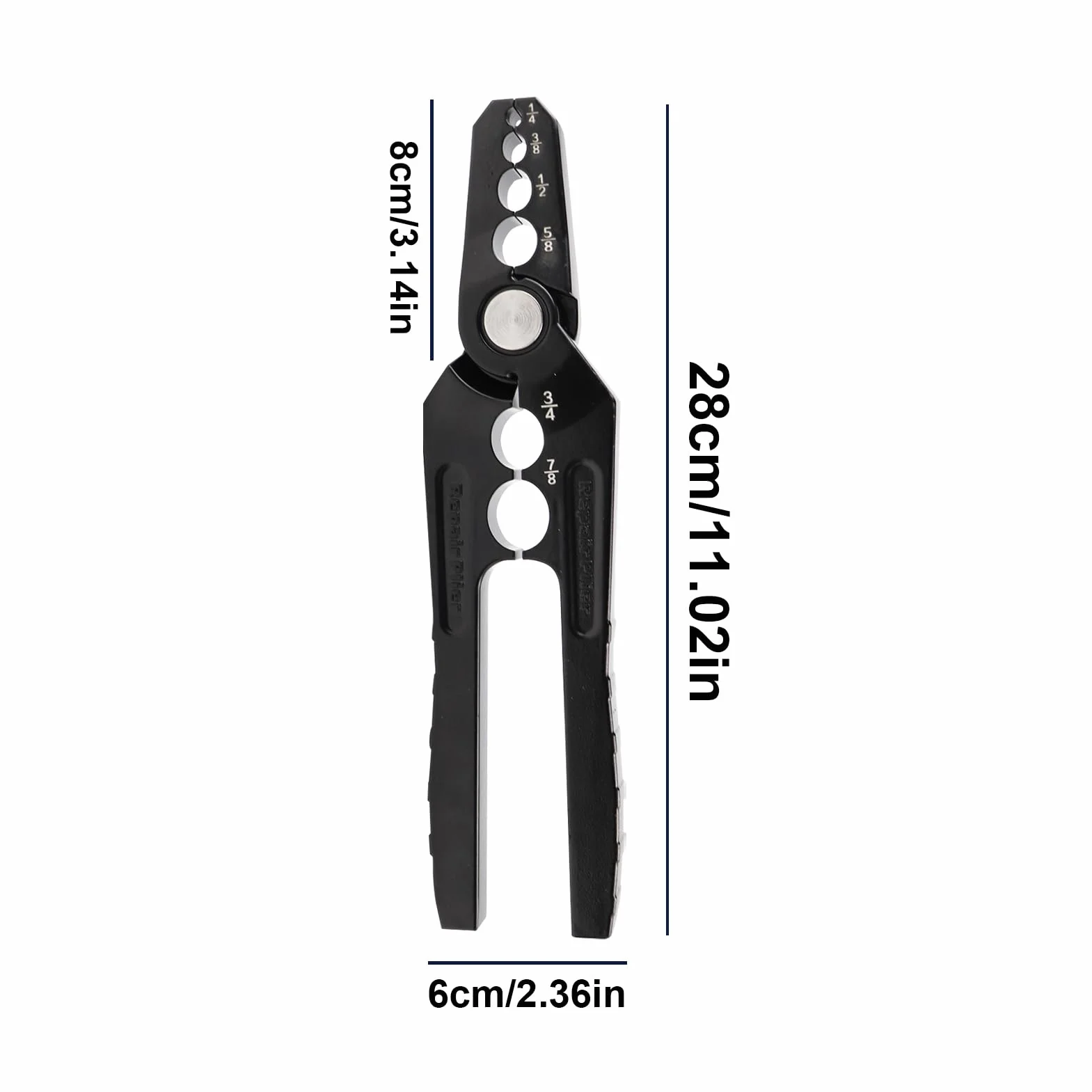 Pinza para Tuberías de Cobre - Alicates de Precisión Refrigerante | Herramienta Profesional para Formar Tubo Plano Enderezador Manual Uso Industrial Taller Reparador Aire Mantenimiento