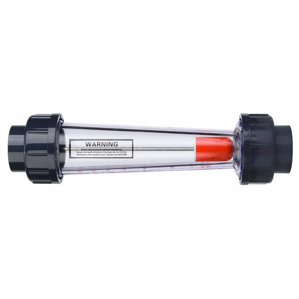 Medidor de flujo de líquido de agua, LZS-32 (D) Tipo de tubo de plástico ABS Instrumento de medición de flujo de medidor de flujo de líquido 1-10m³/H, 0.6 MPa