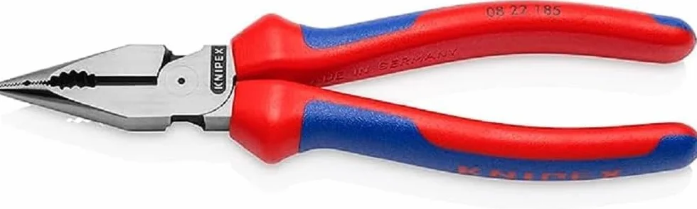 KNIPEX Alicate universal en punta con cartulinas autoservicio con mangos confort 185 mm, 08 22 185 SB