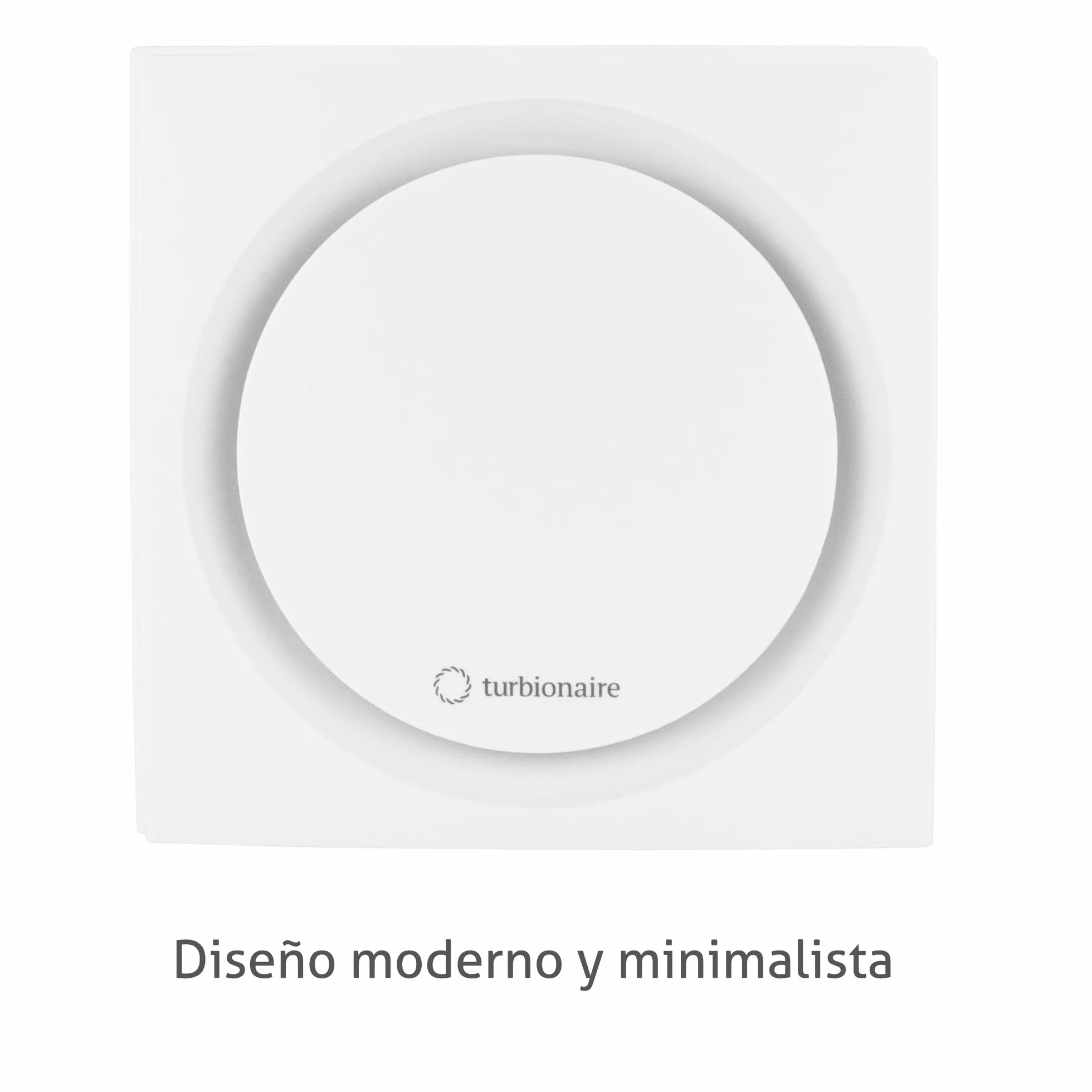 Turbionaire RING 100 SW Extractor de Baño 100 mm Doble aspiración perimetral y frontal Blanco mate IPX4 Silencioso