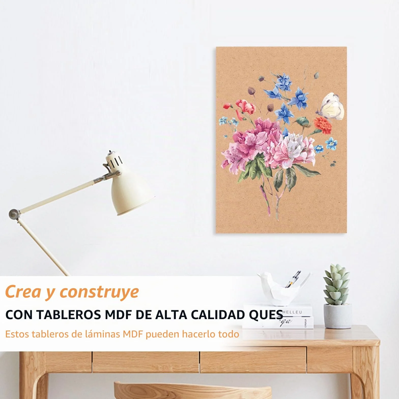 JMIATRY - Lote de 15 paneles de MDF A4, tablero de madera MDF, hoja de madera en bruto para decorar madera, recortar, grabado, 300 x 210 x 4 mm