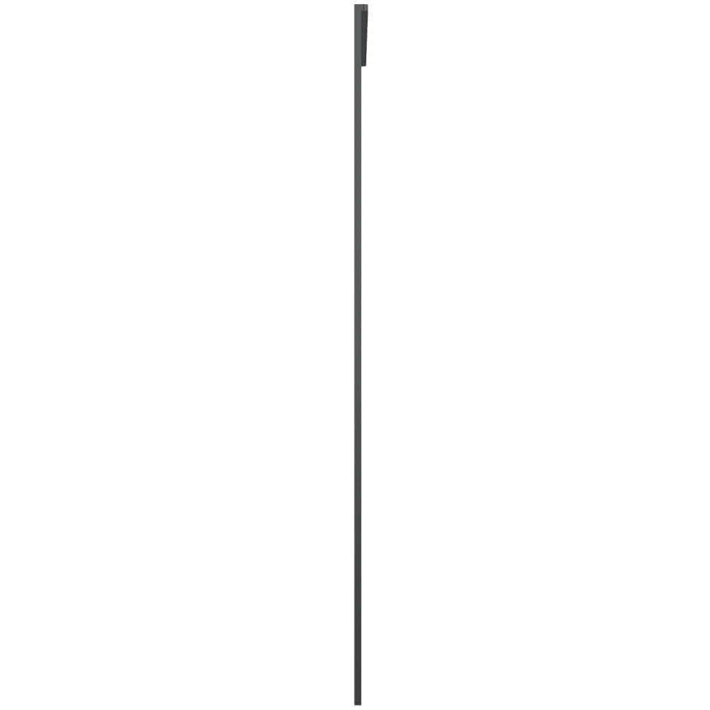 Refined Puerta corredera ESG vidrio y aluminio negro 90x205 cm Negro Transparente