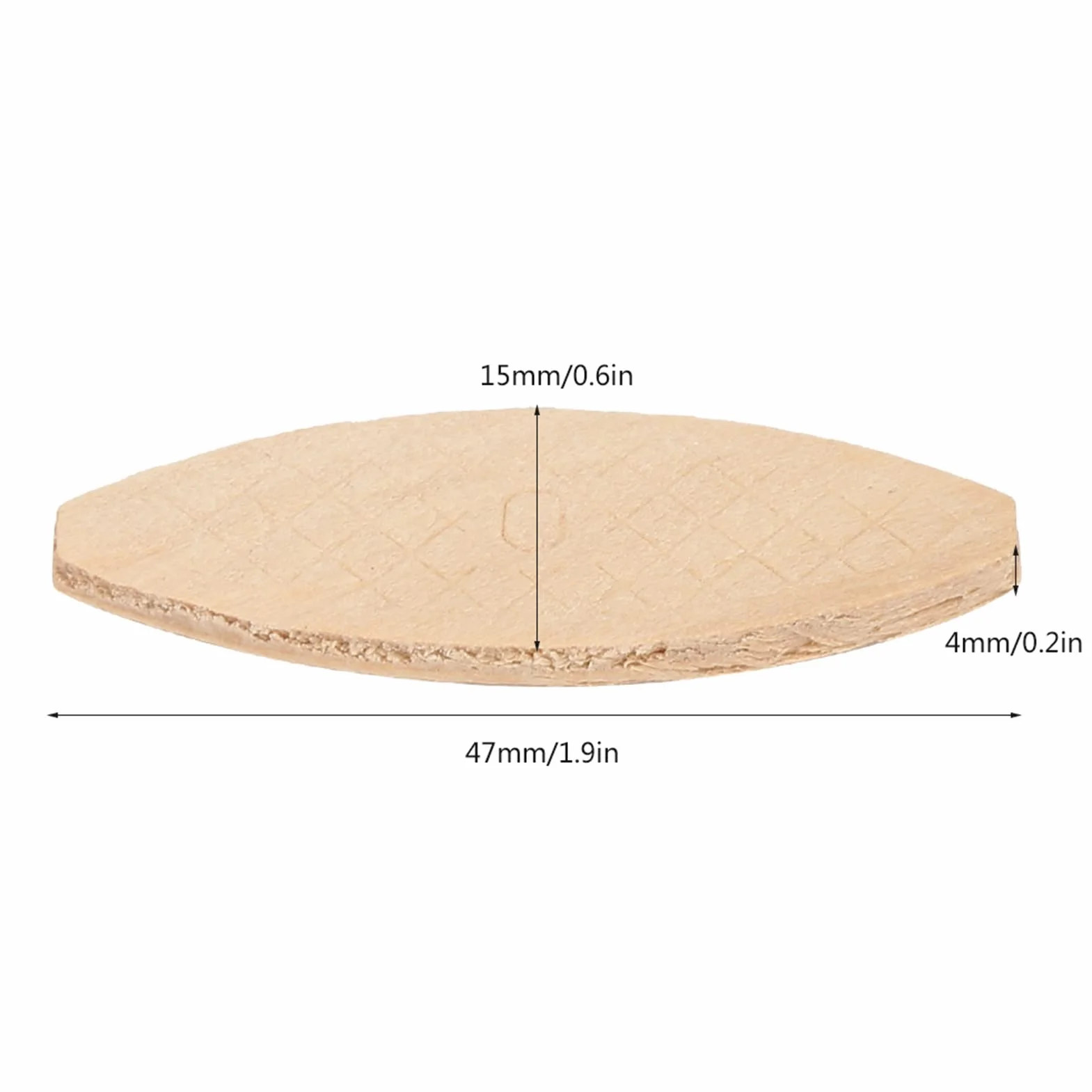 Surtido de 100 piezas de galletas de madera de haya (n.º 0 10 20). Surtido de placas de unión de madera placas de unión planas para trabajos de carpintería ebanistería y fabricación de muebles.