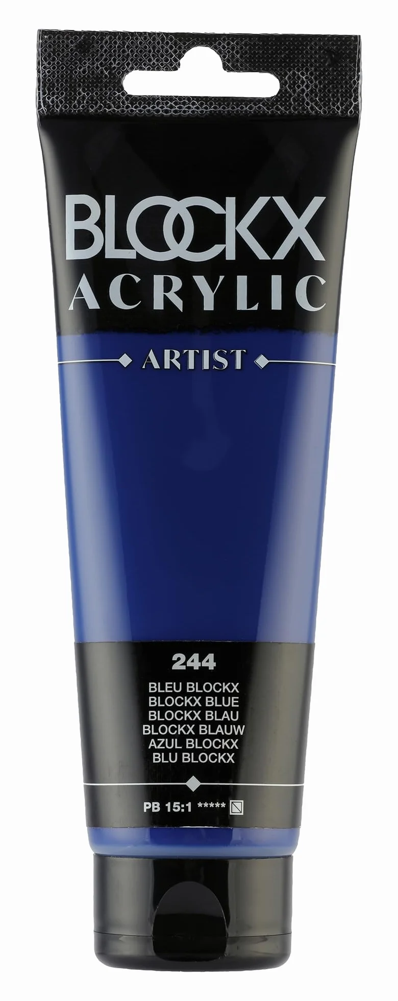Blockx 60244BXC Acrylique Fine Semi-transparente et Satinée Bleu PB 15:1 120ml