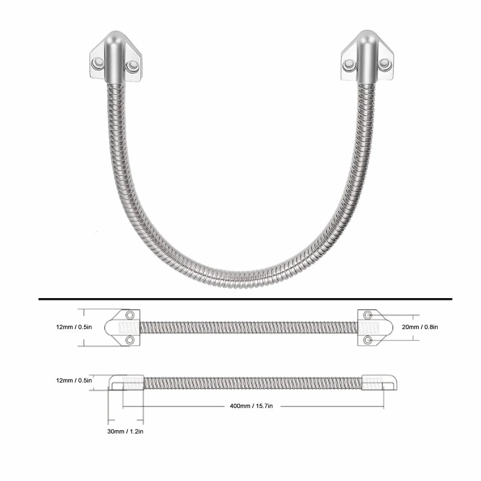 Cubierta de Cable de Puerta 8 Pulgadas Acero Inoxidable Protector de Línea de Video para Sistemas de Acceso