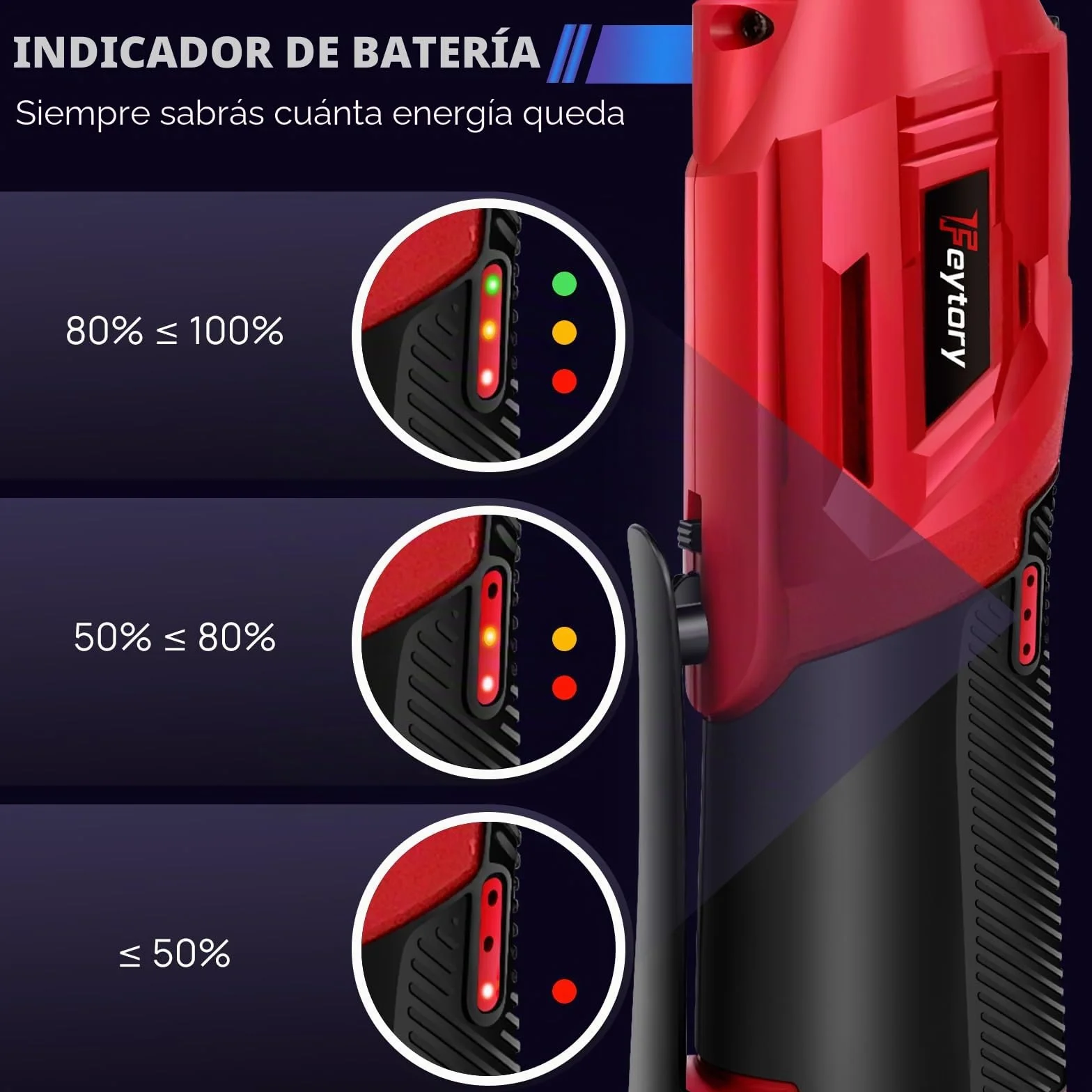Juego de llaves de carraca eléctricas, batería de 12 V, llave de carraca de 3/8", con par de torsión de 40 nm, 0-300 rpm, con 2 baterías de 1500 mAh, 7 vasos, carraca eléctrica para muebles y coches