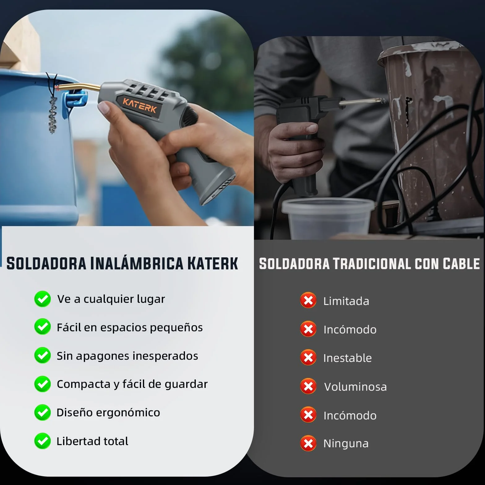 Katerk Soldador de Plástico 2 en 1 Kit,Soldador Laser Portatil con 400pcs Grapas,Varillas, Herramientas de Suavización,Pistola Soldar Plastico para Réparer les Pare-Chocs de Voiture et d'Autres Pièces