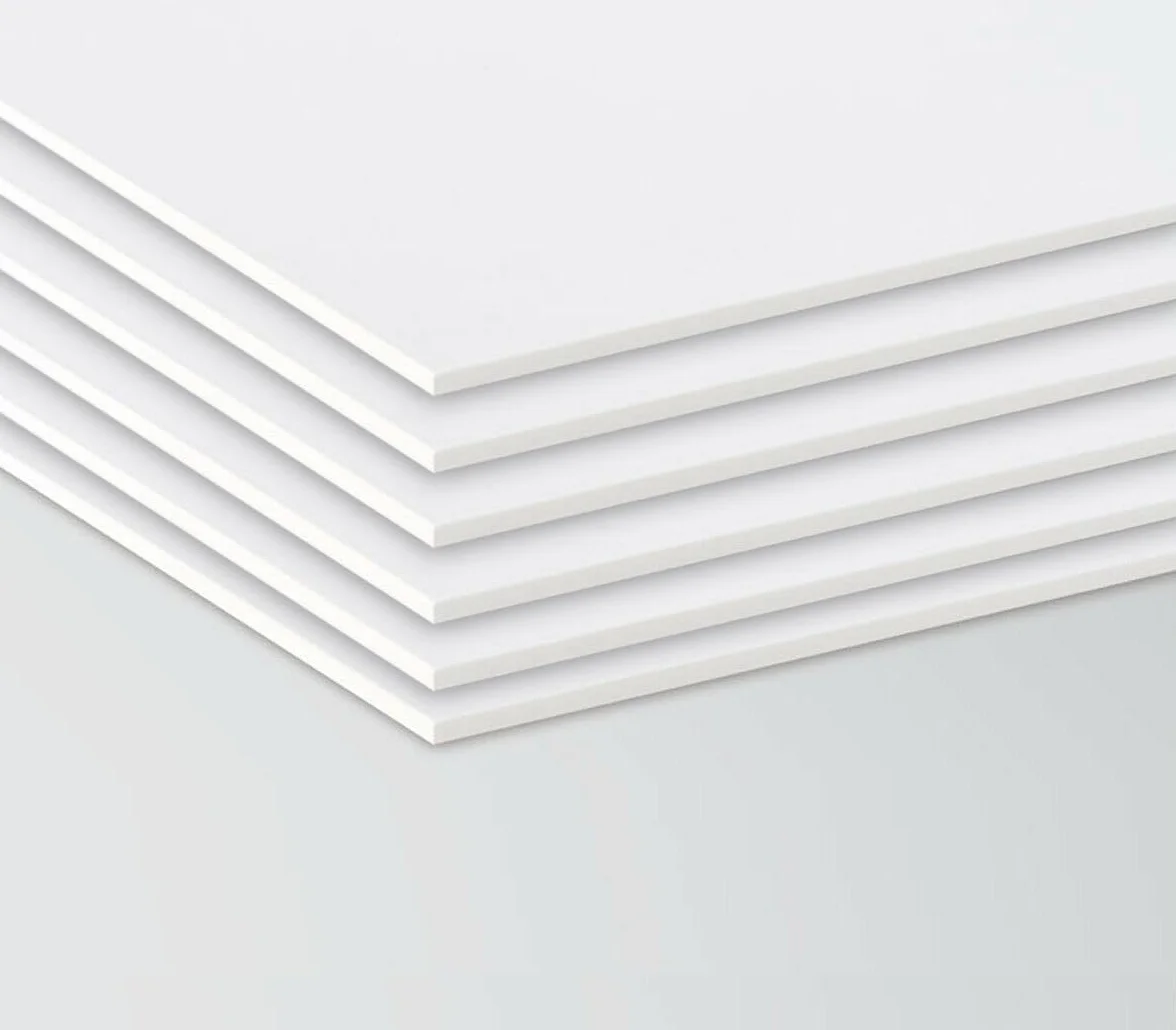 Kit de 6 paneles forex color blanco grosor 3 mm medida 40 x 30 cm