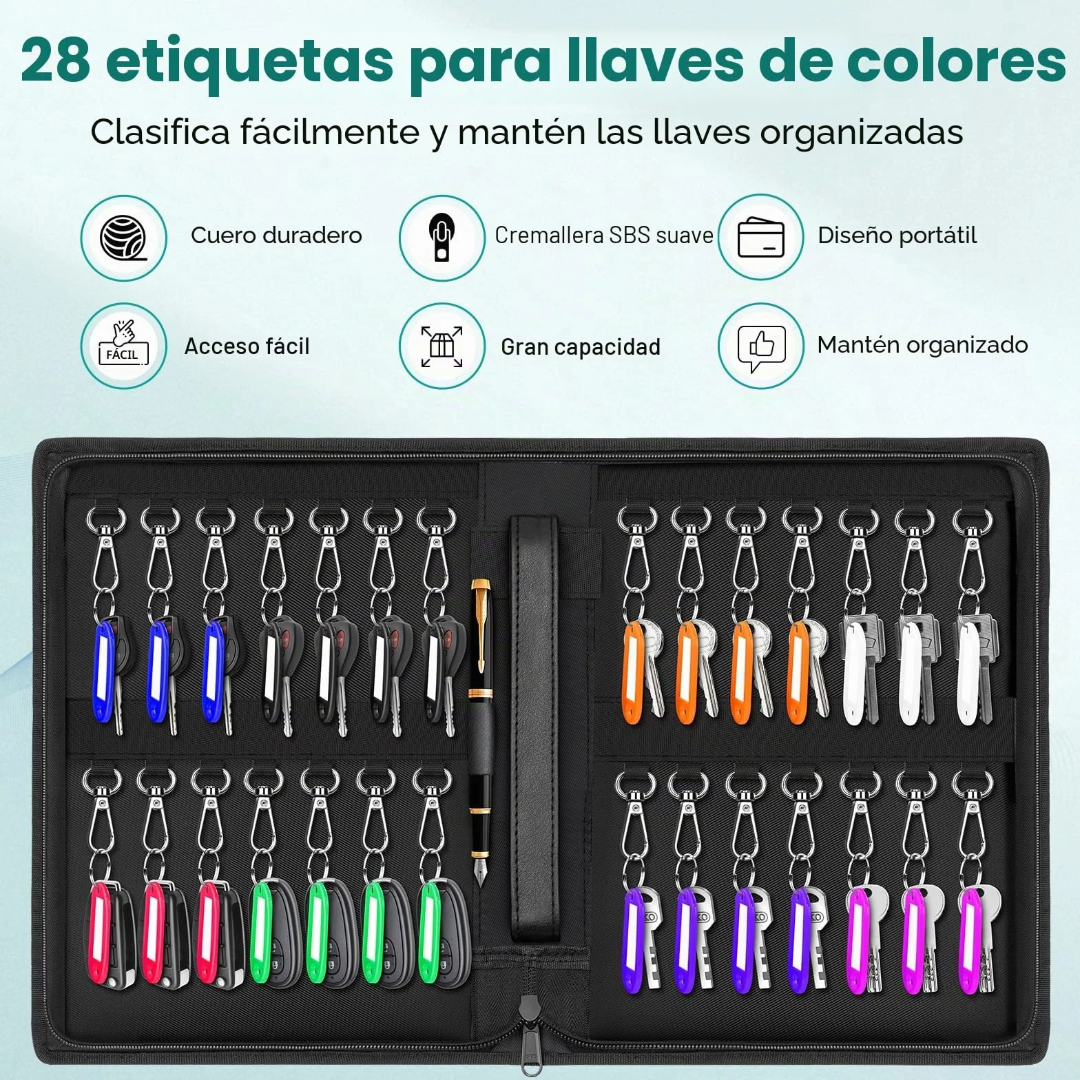 Portátil Caja Seguridad Llaves Grand Armarios de Llaves con Gancho Caja Llavero Pared Armario Llaves Organizador Llaves Exterior Caja Guarda Llave Coche para Office Garage