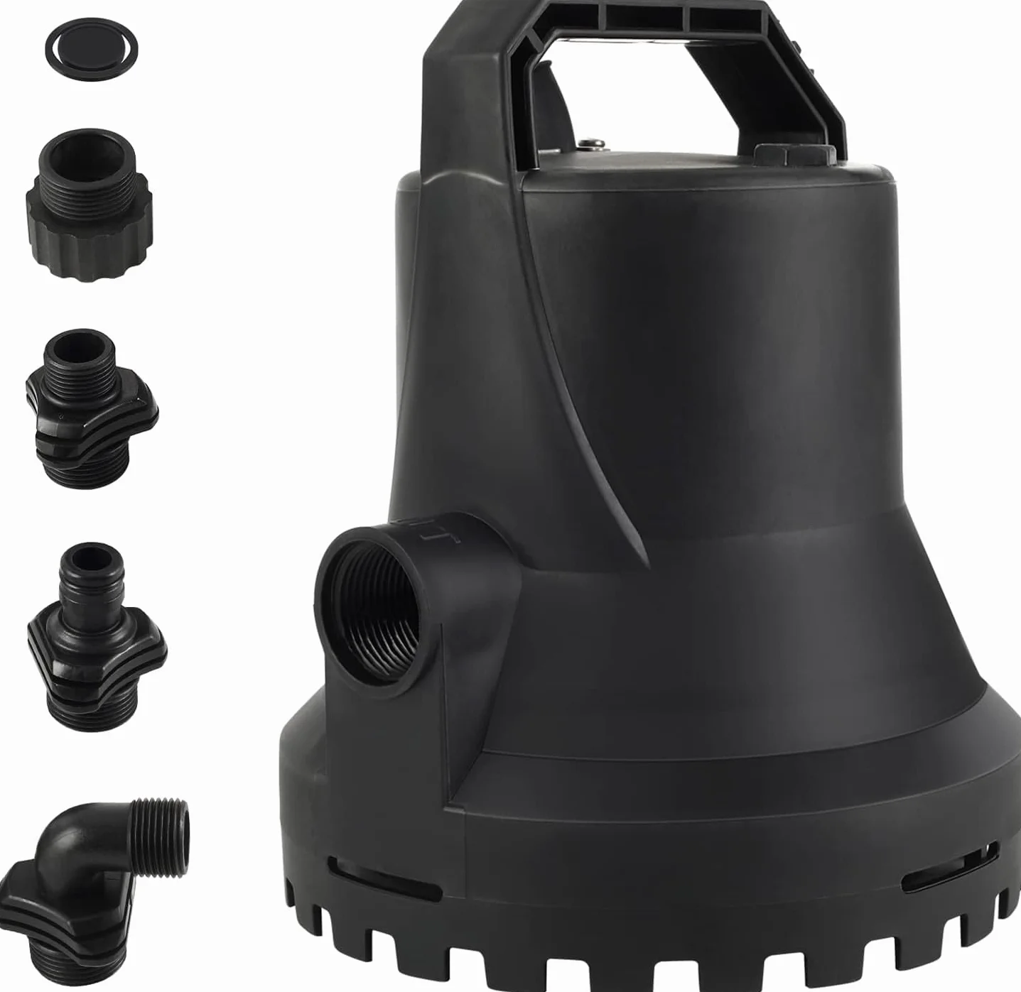 Bomba de agua sumergible de 400 W, 8000 l/h, para estanques de jardín, piscinas y sótanos, con encendido/apagado automático
