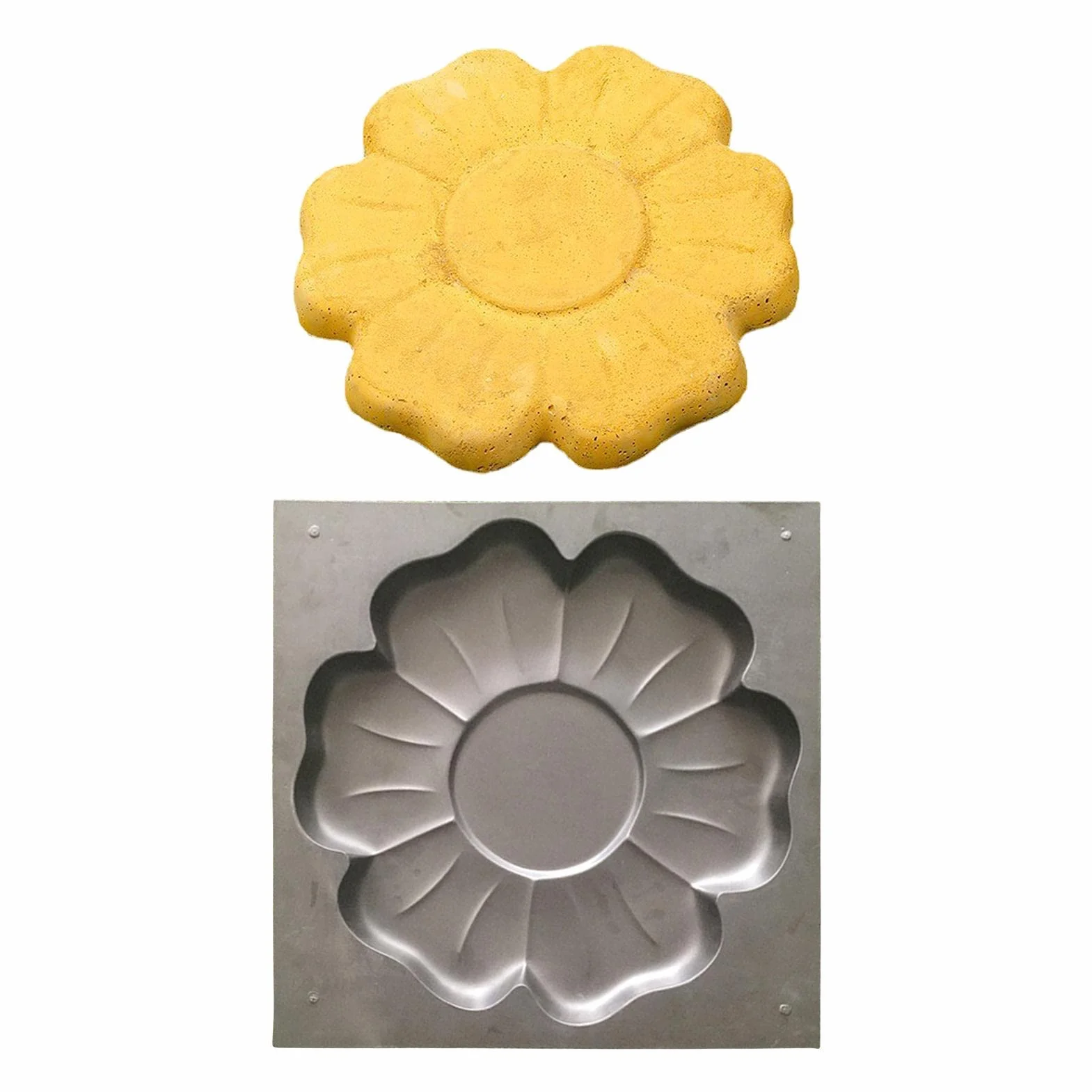 Moldes de hormigón | Moldes de Piedra escalonada en Forma de Flor | Pavimentadora de Piedra de moldeo de Piedra Pathmate Reutilizable, Molde de hormigón para césped de jardín de Patio