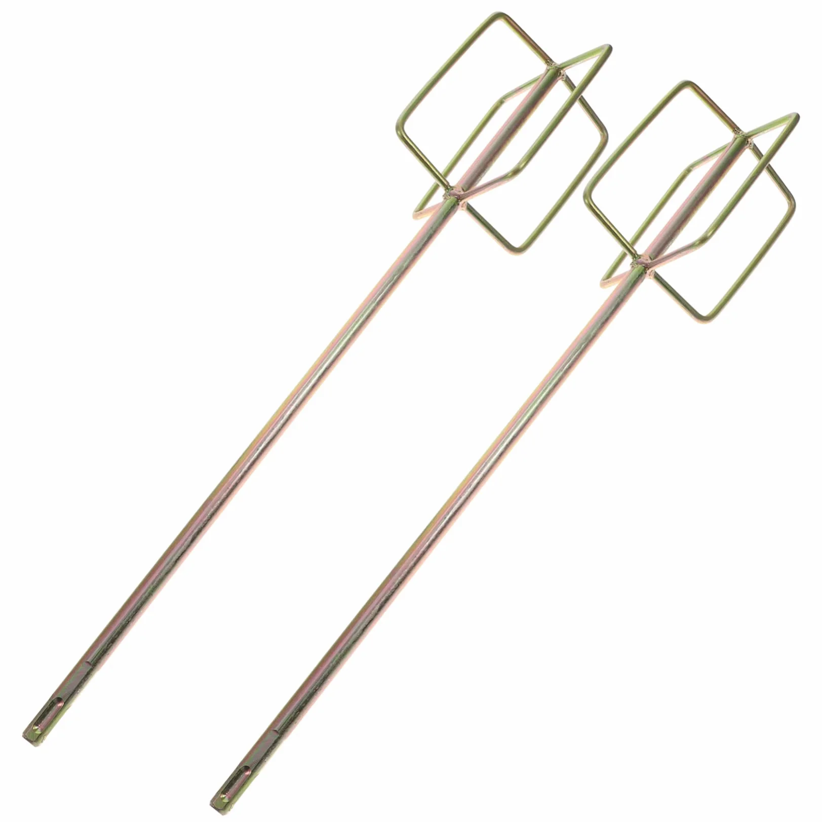 DOITOOL Varillas Mezcladoras De Cemento y Pintura Para Taladro Eléctrico, Accesorios Resistentes Oxidación, Barras Cuadradas De Alta Dureza Para Obra y Hogar, Pack 2 Unidades Reutilizables