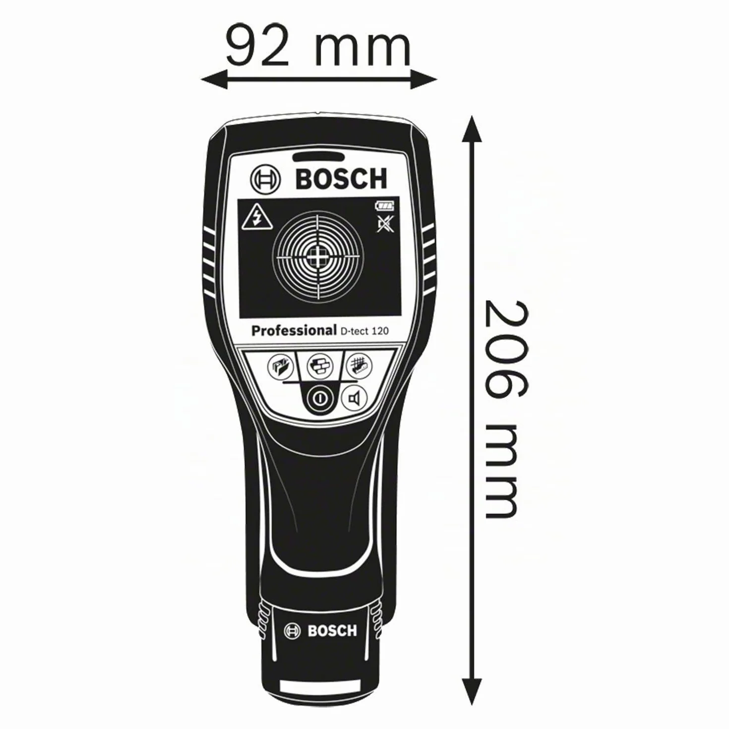 Bosch Professional Sistema 12V Detector de pared D-tect 120 en L-BOXX