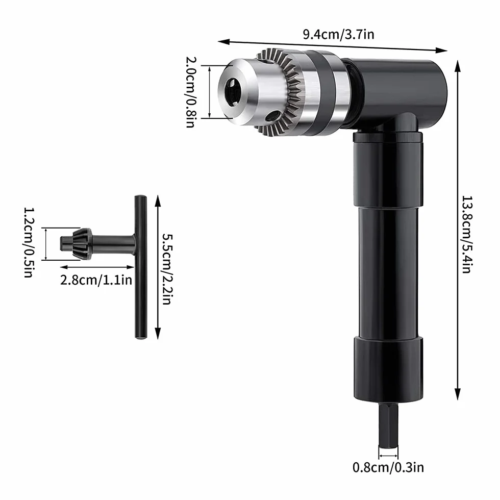 Adaptador Profesional Para Taladro Angular, Eficaz, Estable, Adaptador De Broca De Cambio Rápido Para Trabajar En Esquinas Estrechas, Convertidor De Brocas Para Muchos Taladros Eléctricos Portátiles