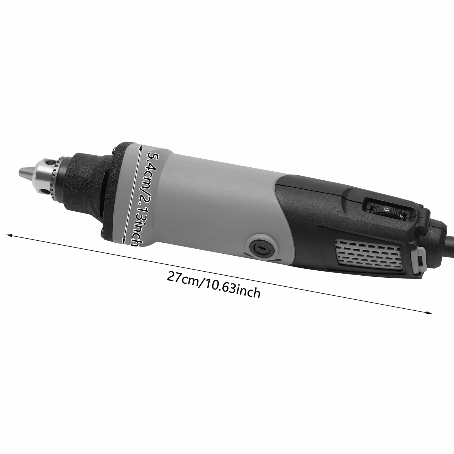 Amoladora recta eléctrica, 400W 220V, 6 modos de velocidad, pequeña y ligera para grabado, corte, rectificado, corte, pulido y taladrado