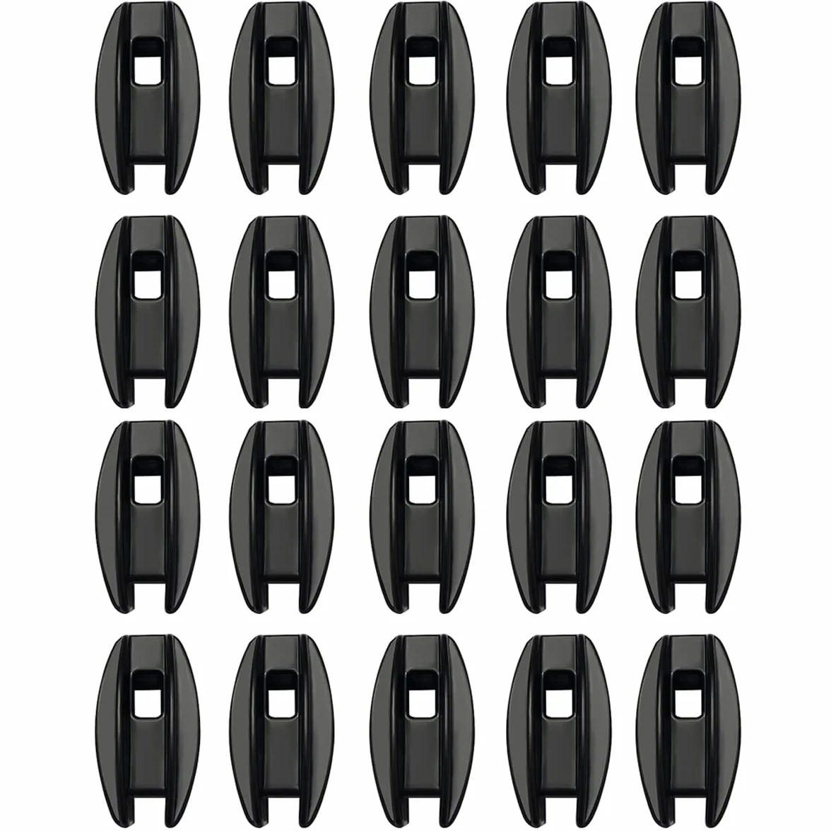 Aislador de cerca electrónica, aislador de cerca de la esquina de 20 pcs, aislador de cerca eléctrico resistente a la intemperie, protección contra los rayos de la valla eléctrica (negro)