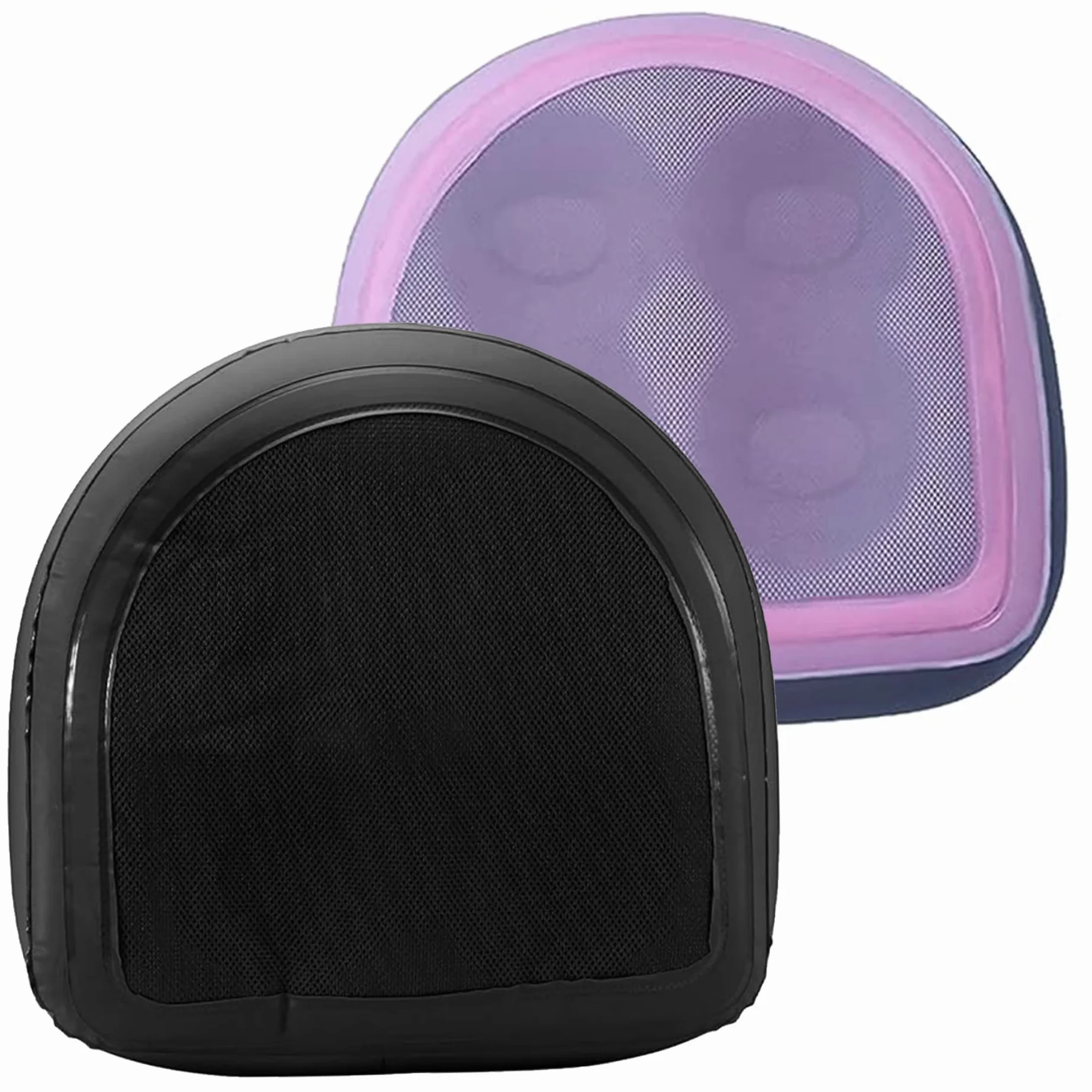 Asiento de refuerzo de bañera de hidromasaje, asiento de bañera de hidromasaje inflable con taza de succión 18.5x14.6x5.9in con 2 en 1 válvula reforzador de piscina de spa reutilizable para adultos
