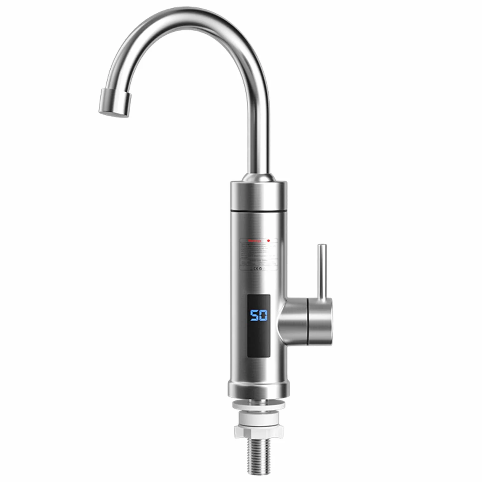 Grifo Electrico Agua Caliente, 220V 3000W Grifo Calentador de Agua Instantanea 360° LCD Torneira Electrica Agua Quente Grifo Cocina Agua Caliente Electrico para Cocina Jardín Baño Caravana Camper
