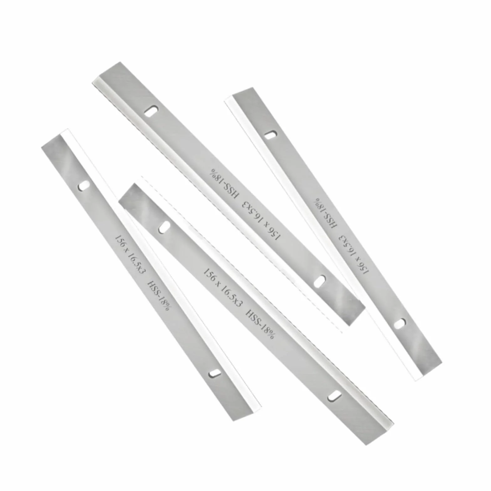 Cuchillas cepilladoras 4 piezas HSS 156x16,3x3 mm de espesor, cuchilla cepilladora de madera for trabajar la madera, herramienta de un solo filo con hoja afilada, for máquina
