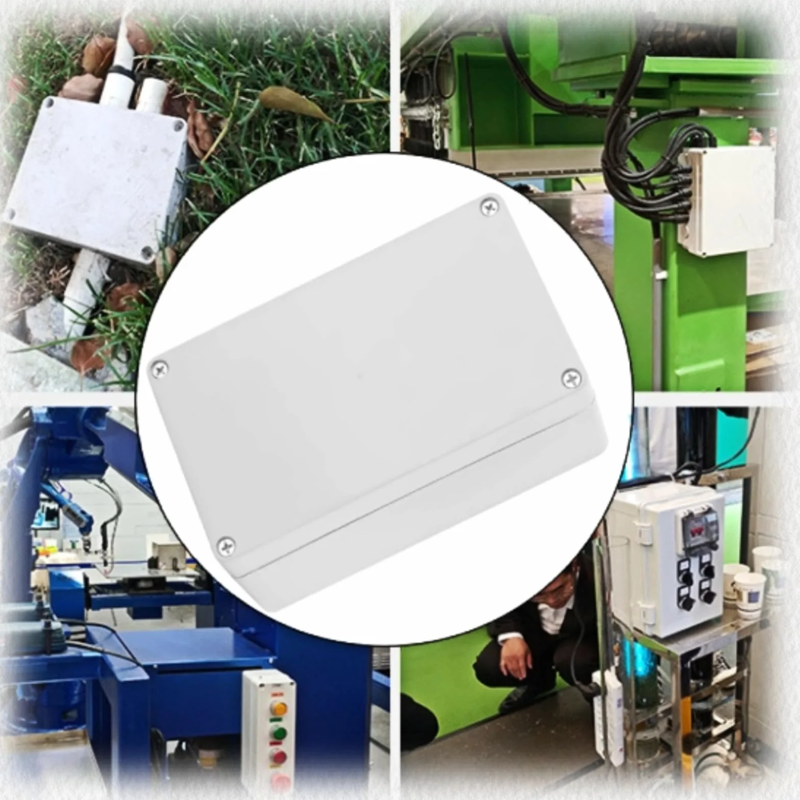 Caja de Conexiones de Plástico, Caja de Conexiones Impermeable, Caja de Conexiones Eléctricas, Caja de Proyectos Electrónicos de Bricolaje IP65 a Prueba de Polvo a Prueba de Agua