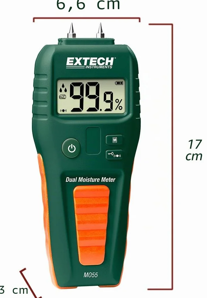 Extech MO55 Combinación de medidor de humedad con/sin agujas