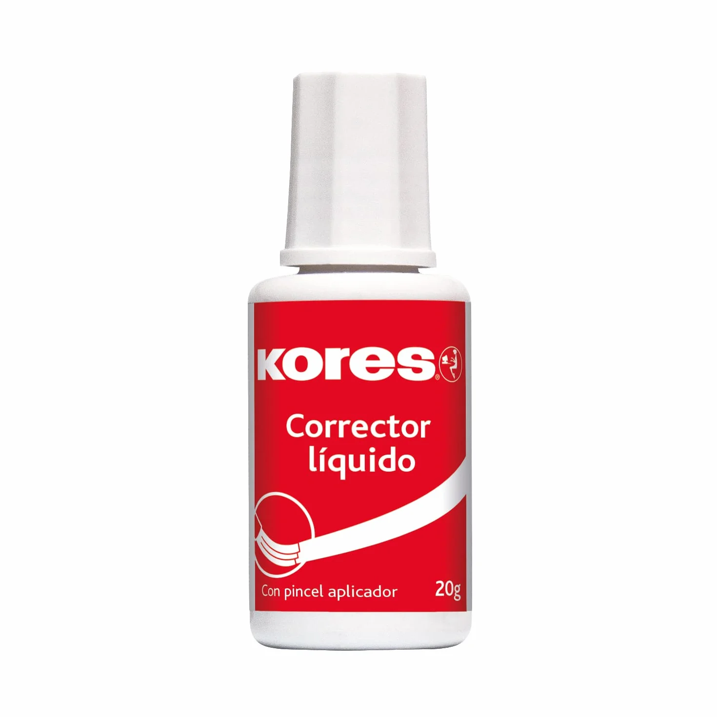 Kores | Corrector Líquido Pincel | 20g | Acabado Suave y Duradero