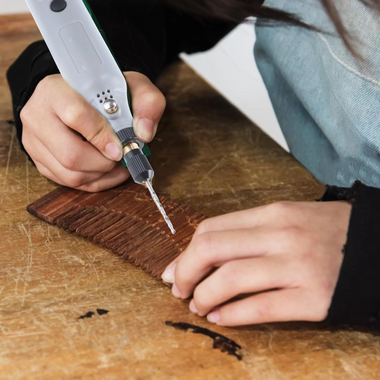 Lijadora digital en miniatura multifunción con control de velocidad digital para joyería y modelismo tallas detalladas de madera