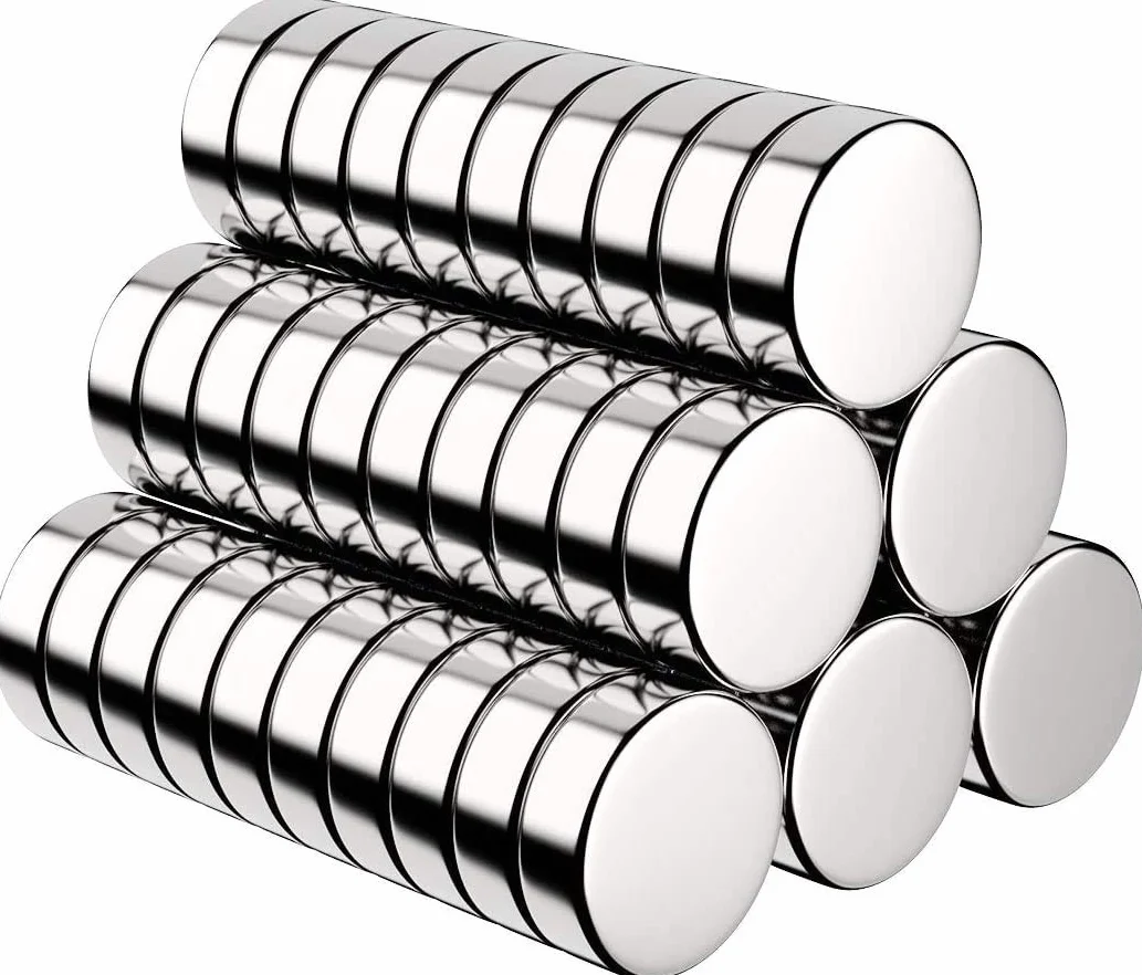 Imanes Nevera 60 piezas, Imanes Redondos 10 x 3mm para Refrigerador con Caja de Almacenamiento