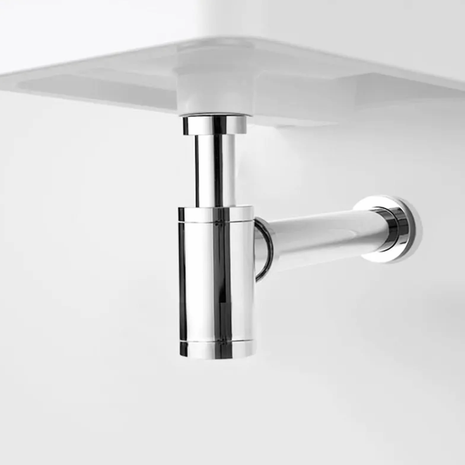 Tapón de drenaje emergente for lavabo baño con sifón y rebosadero, kit desagüe for fregadero Para Lavabo De Baño y Lavabo(Without overflow)