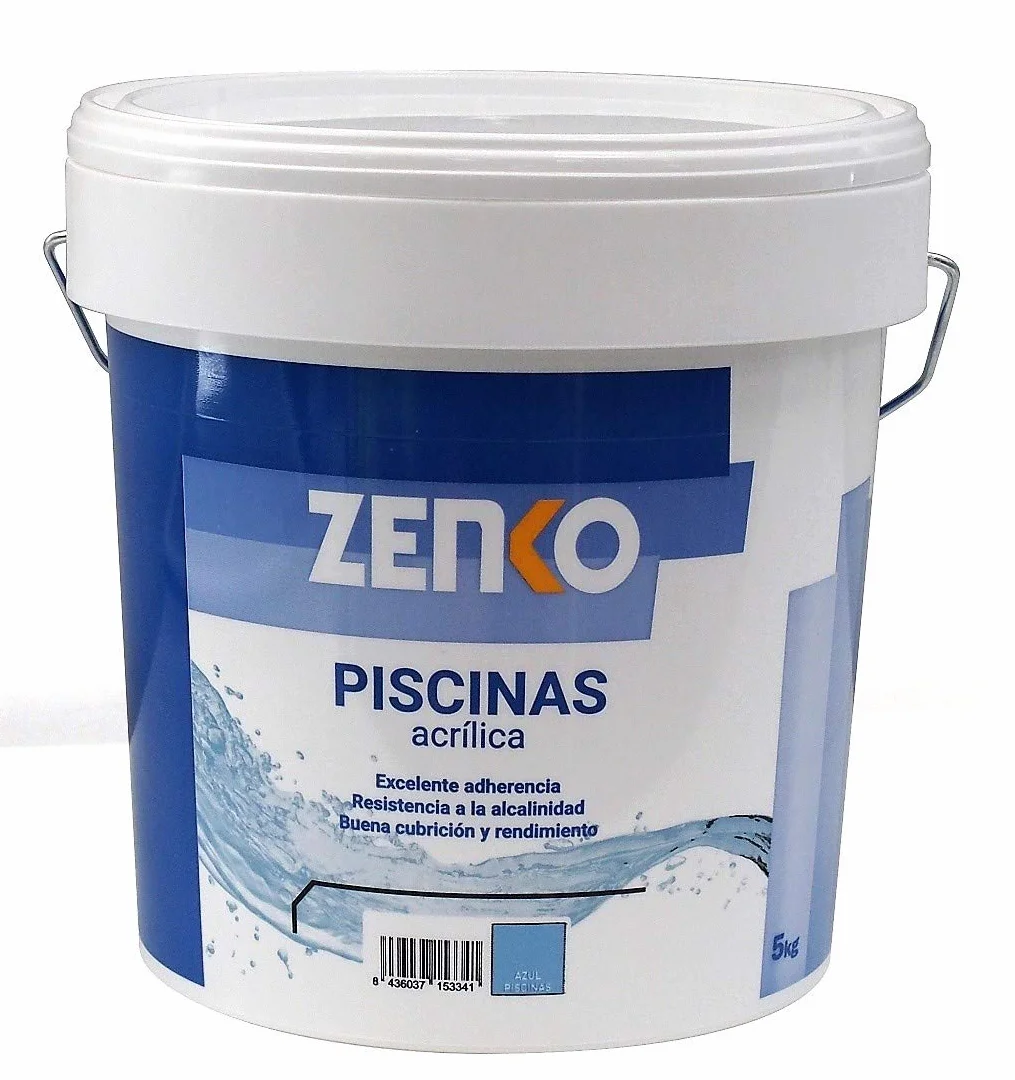 PINTURA PARA PISCINAS ACRILICA AL AGUA 5 Kg. (AZUL PISCINA)