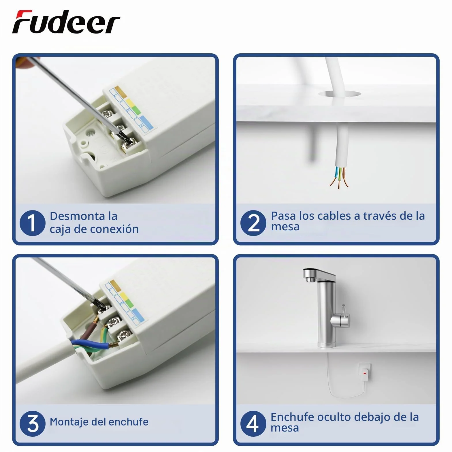 Grifo eléctrico con calentador de agua 230V 3.3KW acero inoxidable 304 pantalla digital 30-45℃