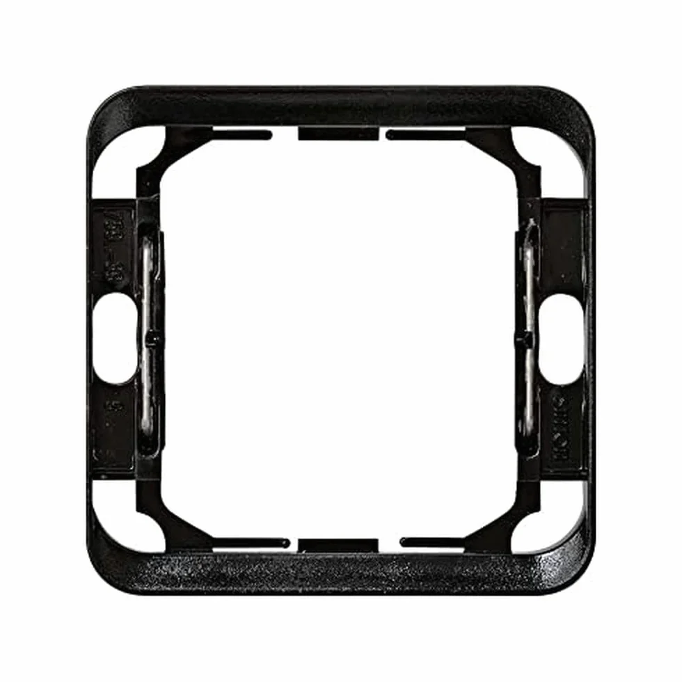 Simon 75907-39 placa de pared y cubierta de interruptor Negro
